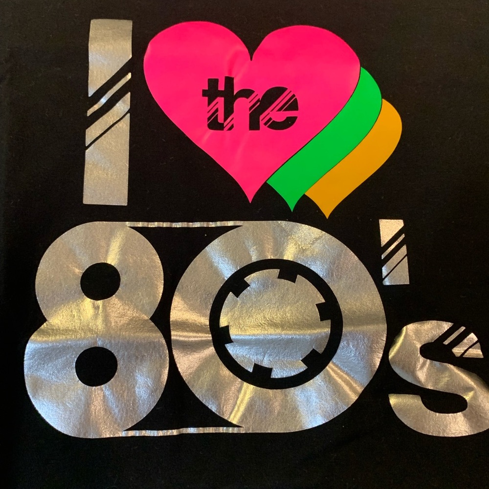 Retro Black “I ❤️the 80’s” t-shirt from Cafe 80’s in Prague, Czech Republic - Picture 2 of 5